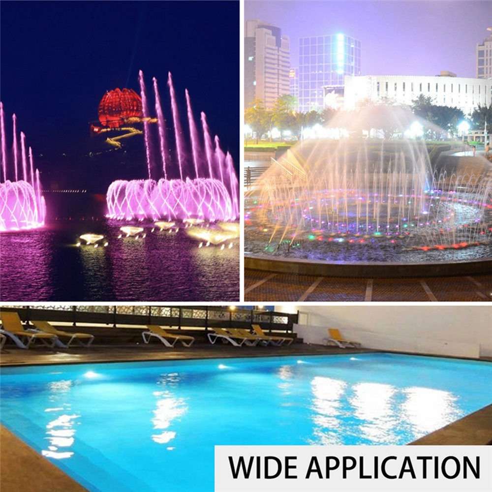 9w 72 led onderwater zwembadlamp spa vijverlamp  dc12v ip68 waterdichte rgb met controller wit warm wit