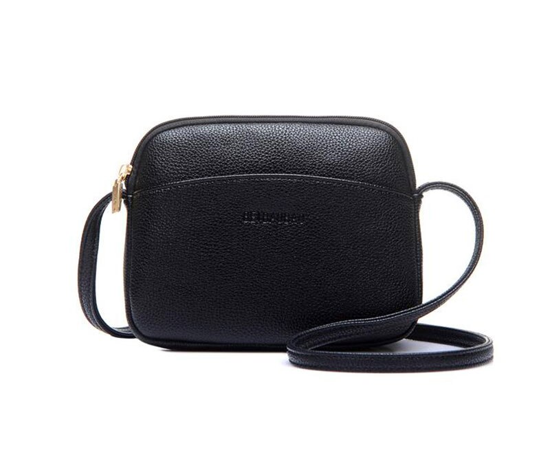 Beibaobao girls messenger bags in shoulder bag mini Women's Cross-body Bags tote female handbag: black women bag