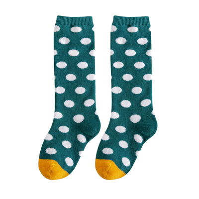 Nette unisex freundlicher Punkte Streifen Socken Für Jungen Mädchen Kleinkind freundlicher Harajuku Lustige Bunte Knie Socken Glücklich Farbe sokken 1-8T: 004 / 5-8 Jahre alt