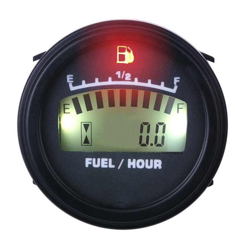 Lcd Brandstofmeter Dc Powered Urenteller Voor Motorcycle Jet Ski Marine Pit Bike Motor Generator Motor FM001