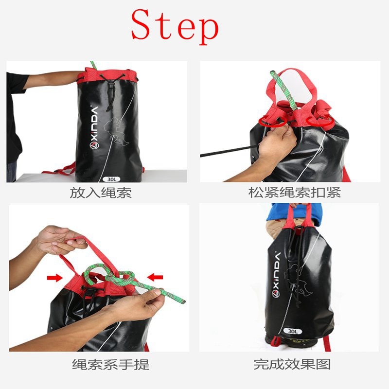 Outdoor Climbing Rope Bag Rope Storage Backpack For Downhill Equipment Package Mountaineering Bag
