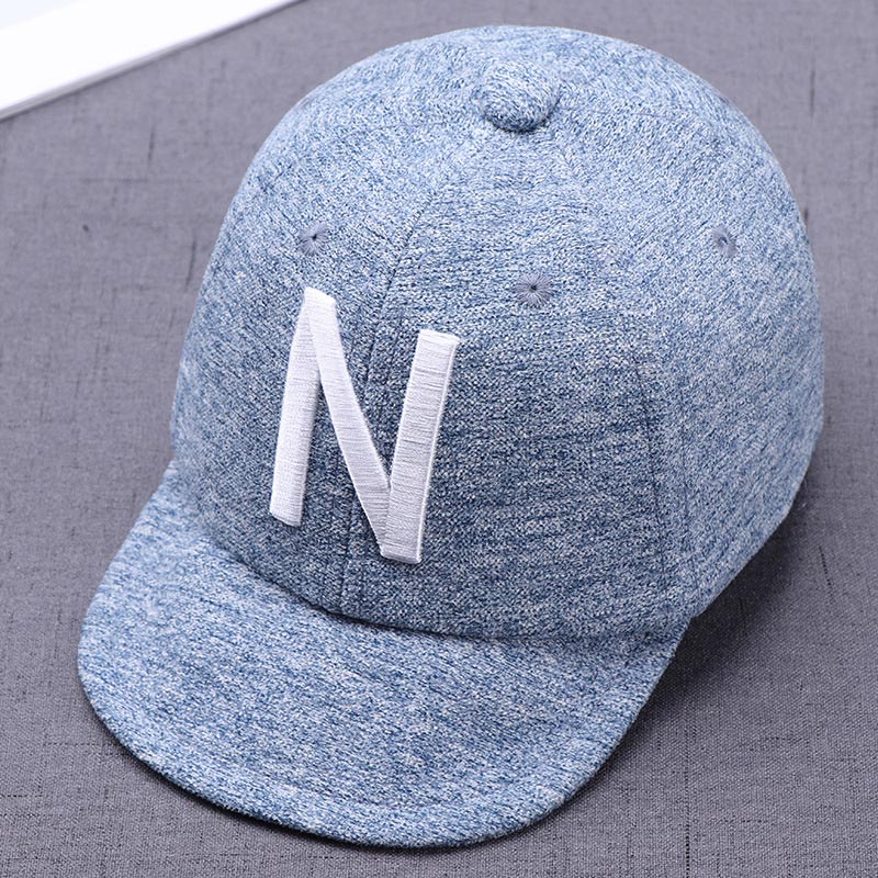 Gorra de béisbol bordada con letras A para bebé, gorro con hebilla ajustable, suave, con visera