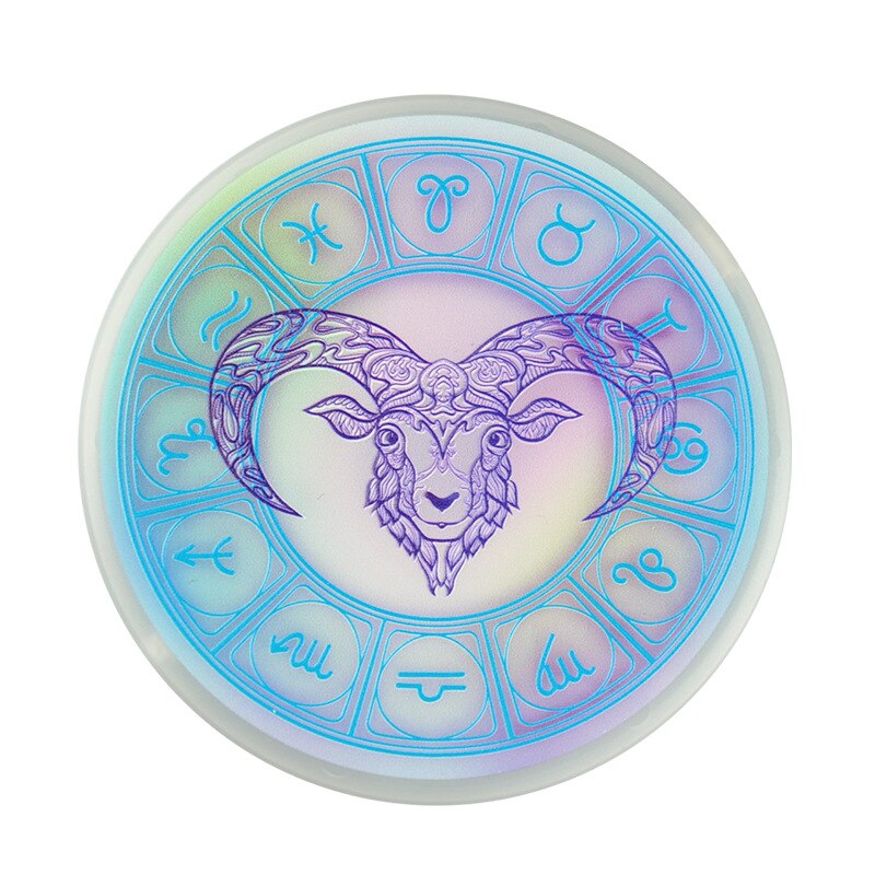 Magic Constellation Wireless Charger 15W Desk Quick Charging Pad Android Phones For Xiaomi Mi 9 Fast Charger With Led Light: Aries