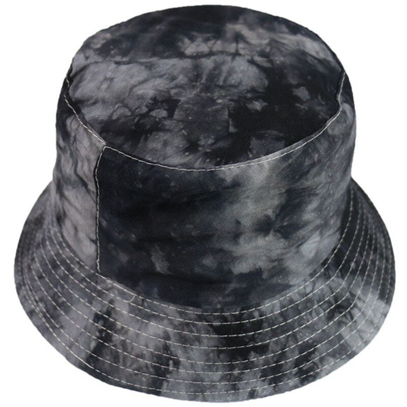 1pcs Autumn Tie Dye Bucket Hat Fishing Caps Mens Womens