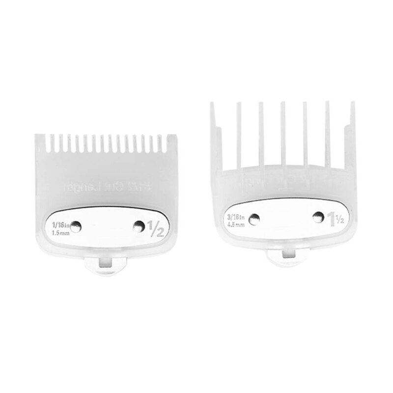 Guide Comb Set 2Pcs Hair Clipper Guide Comb Set 1.5mm 4.5mm: CL