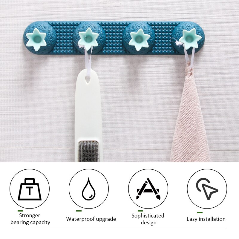 Badkamerhaken gereedschap sleutelhanger wandhaken waterdichte zelfklevende haken herbruikbare naadloze ophanghaak keuken badkamer kantoor