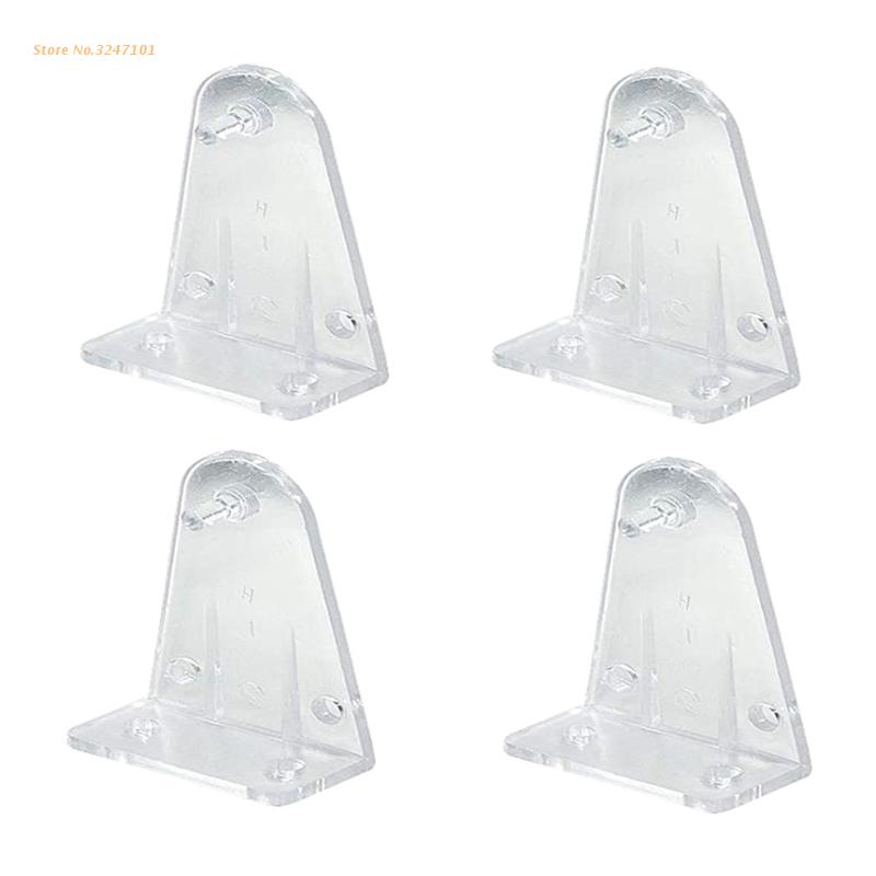 10pcs Hold Down Brackets Clear Plastic Blinds Bottom Rail Holder Clips for 2 Inch Horizontal Blinds Window Shades