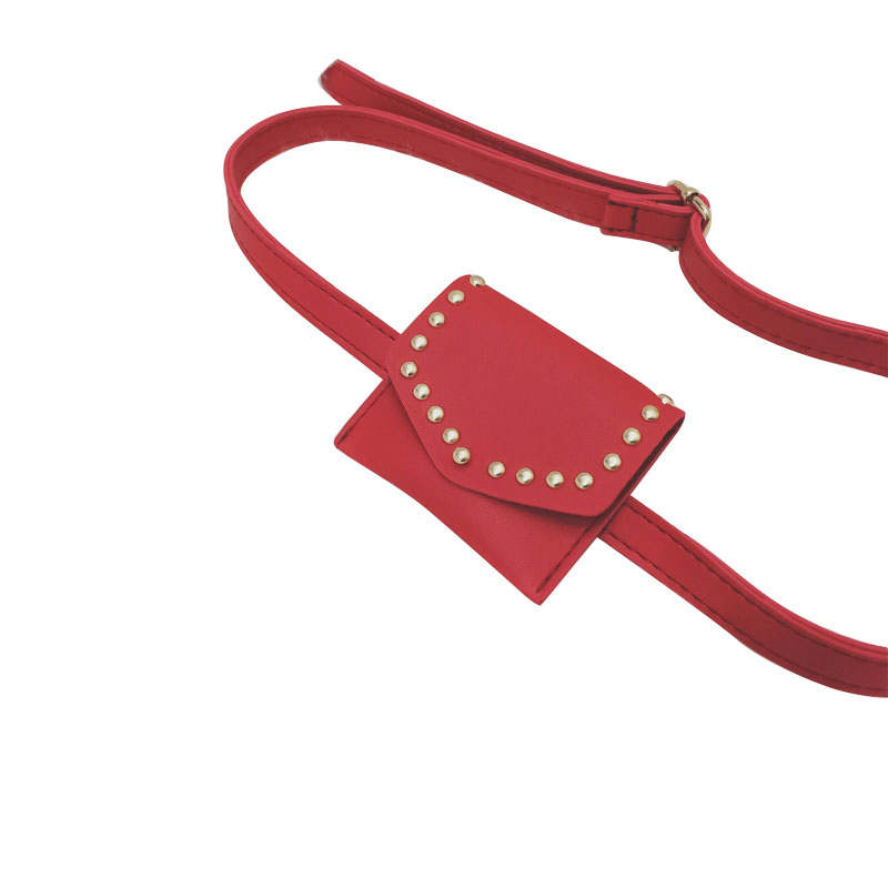 Slik farve aftensmad mini crossbody tasker til piger børn skulder messenger taske nøgler punge håndtasker: Rød