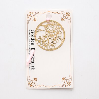 Sakura Metal Hollow Bookmark Chinese Stijl Kersenbloesems Bladwijzers Boek Map Kantoor Schoolbenodigdheden Briefpapier: 8