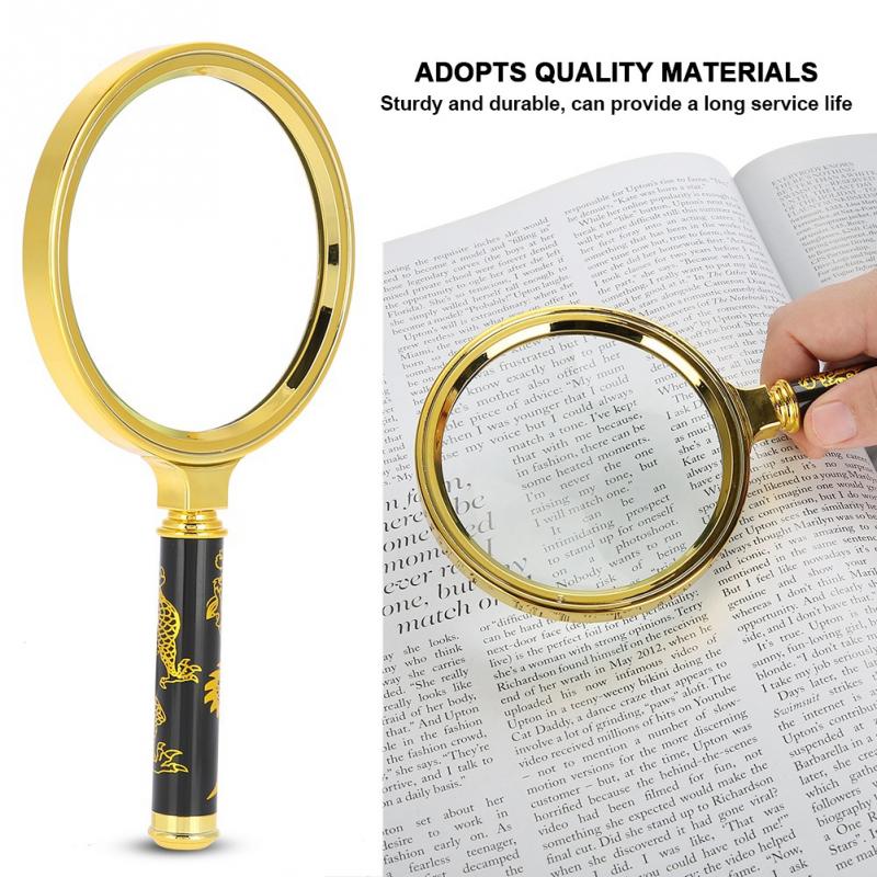 5X Magnifier Handheld Portable Loupe with Detachable Handle for Reading Jewelry Checking