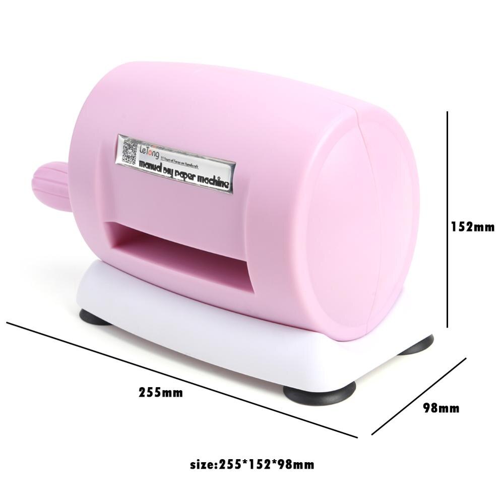 Máquina de troquelado de papel de plástico para manualidades, herramientas de corte para álbum de recortes: Pink