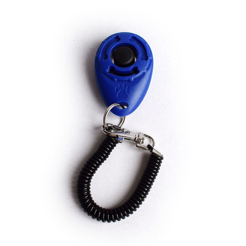 Dog Clicker Toys Pet Tranining Clickers Obedience Dog Cat Training Trainer training aids: Blue