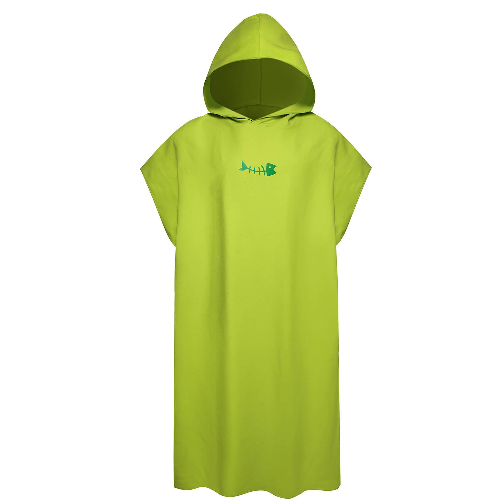 Surfen Poncho Ändern Handtuch schnell-trocken Mit Kapuze Kleid Mikrofaser Strand Decke Schlecht Handtuch Schwimmen Handtuch Neoprenanzug Strand Poncho für erwachsene: Grün