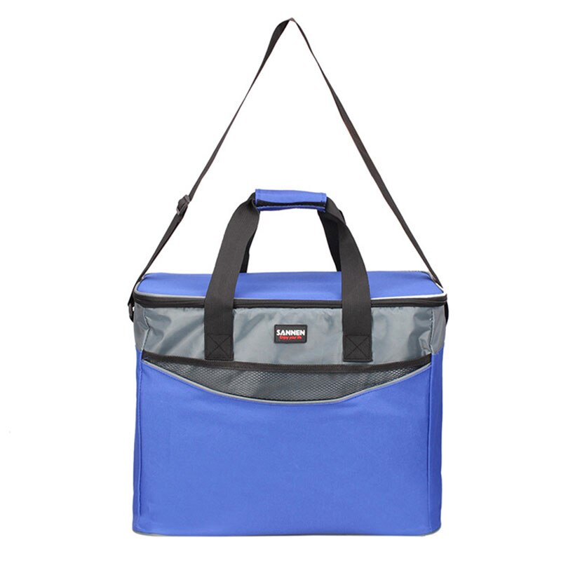 34L Extra Grote Verdikking Koeltas 600D Oxford Ijs Geïsoleerde Lunch Tas Koude Opslag Zakken Verse Voedsel Picknick Container