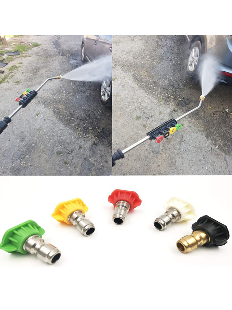 Pressure Washer with 5 Color Spray Nozzles&amp;Rotating Turbo Nozzle, 19Inch Replacement Lance, for Nilfisk/ STIHL Calm Husqvarna