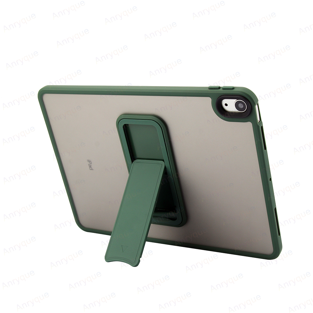 Caso de suporte para ipad 11a geração 11 Polegada 2025/10a geração 10.9 ''2022 acrílico fosco capa dura funda com suporte: 12.4 / Vermelho