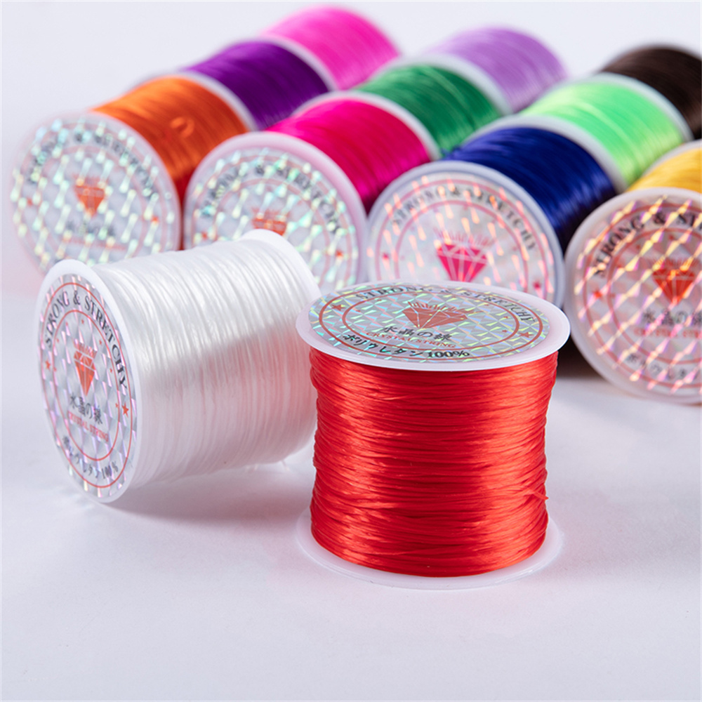1 Roll/Lot 60M Sterke Elastische Kristal Kralen Koorden Voor Armband Ketting Stretch Draad Koord String Diy Sieraden Maken