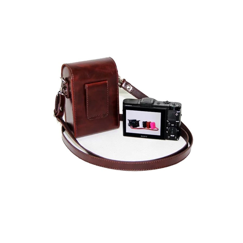 Kameraveske lærveske deksel til kanon powershot  g9x ii  g7x merke ii iii  sx740 sx730 sx720 sx710 sx700 sx620 sx610 sx600 hs