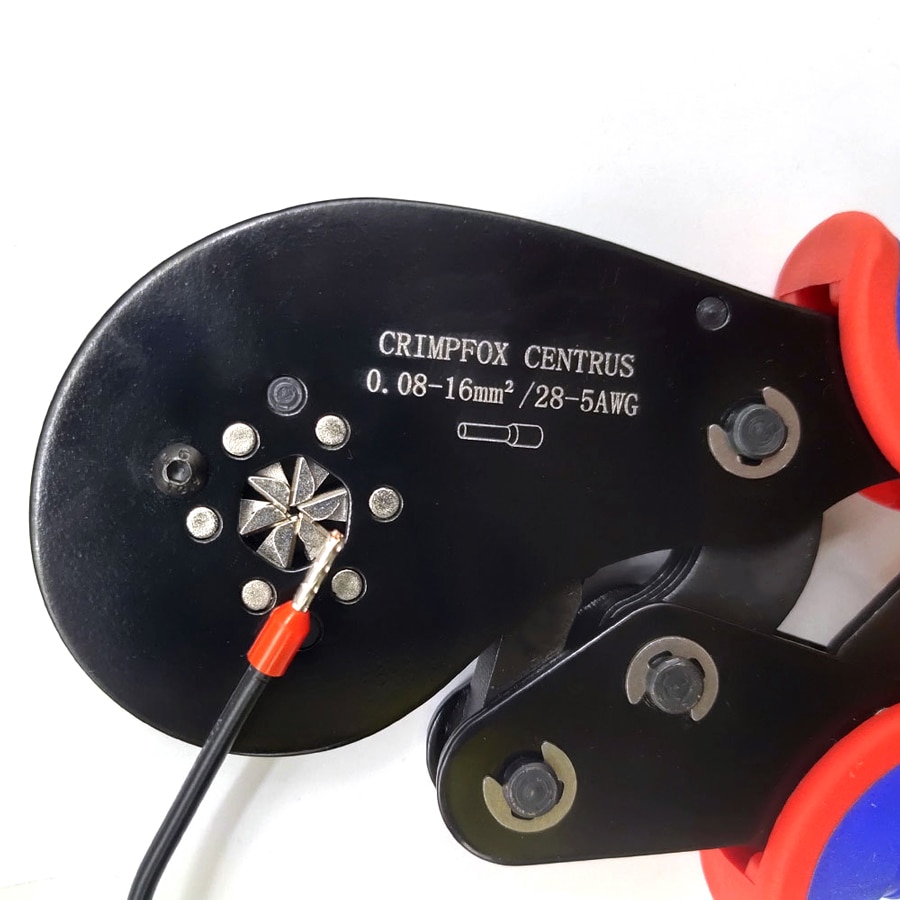 Hexagonal Ratchet Ferrule Crimping Tool Kit-Ferrule Crimper Plier 0.08-16mm² Wire Ferrules Crimp Wire Ends Terminal Connectors