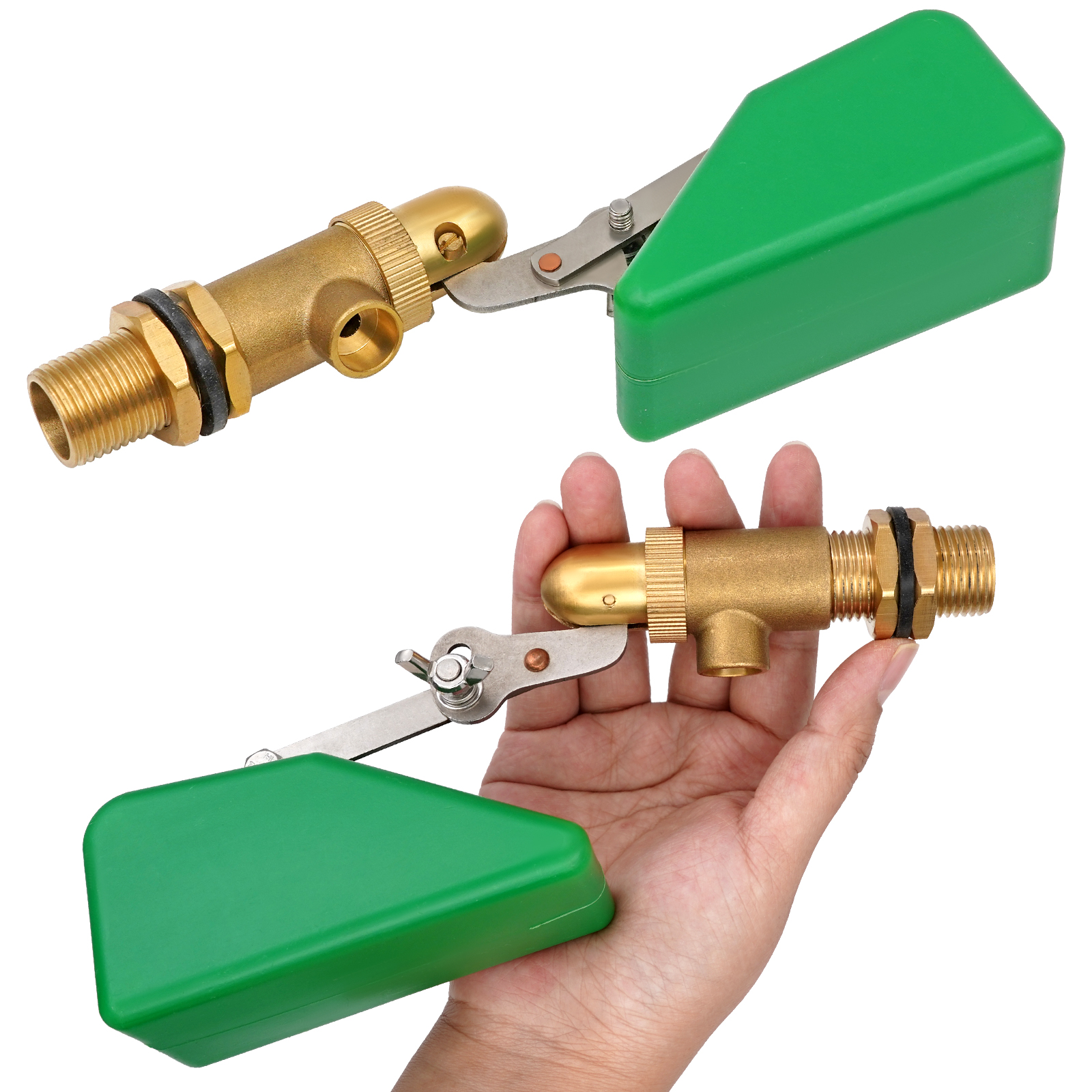 1/2 Inch Brass Water Level Control Copper Float Valve for Water Bowl Water Tank Brass Adjustable Arm Automatic Fill Float Valve