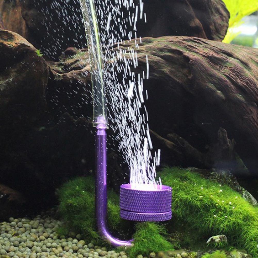 Large Stainless Steel CO2 Diffuser Dioxide Atomizer for Aquarium: purple