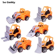 Plastic Rally Return Car Toy car for children 1：24 City engineering vehicle Model Forklift truck Loaders Toys For children