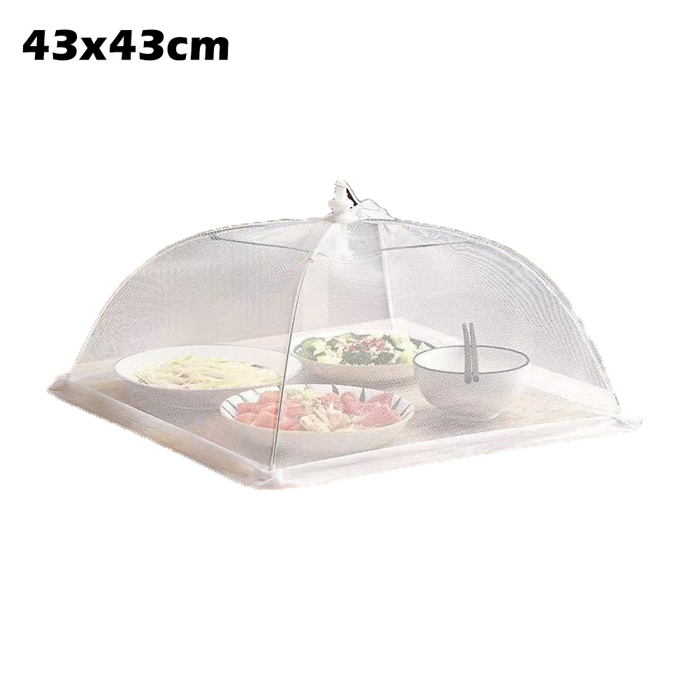 Foldable Food Covers Anti Fly Mosquito Breathable Dining Table Mesh Cover Dustproof Vegetable Cover Umbrella: grey