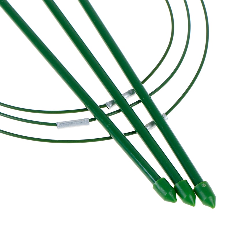 1 pc hållbara klättrande vinrankor 45cm plastbelagda stål växtstöd ram trädgård balkong växt blomma spaljé