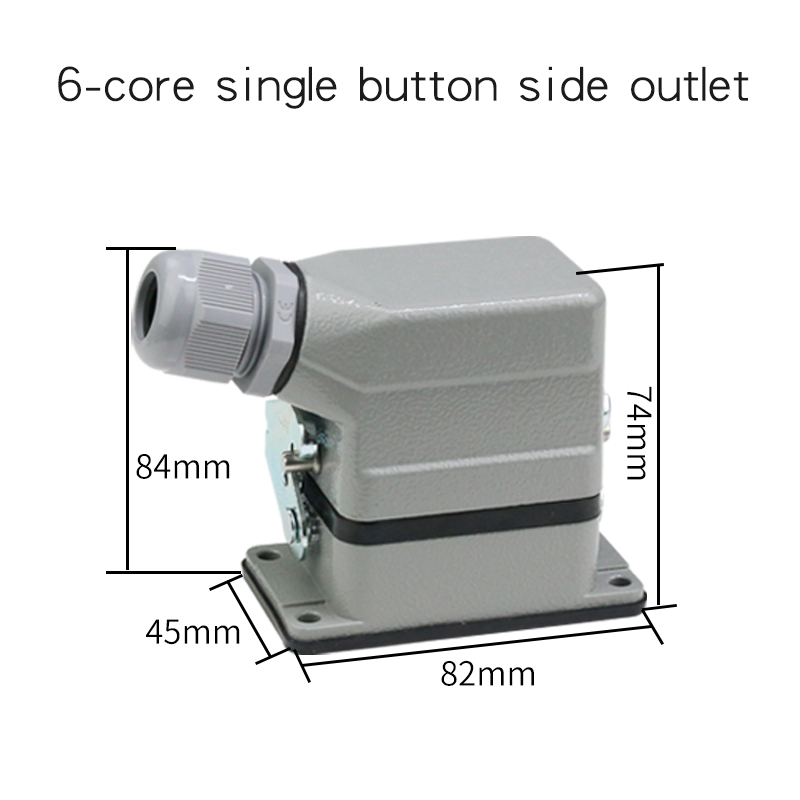 WZAZDQ Heavy Duty connector (granaatscherven-krimpaansluiting) 6-10-16-24-32-48 kernpin industriële waterdichte luchtvaartstekkerdoos: Army Green