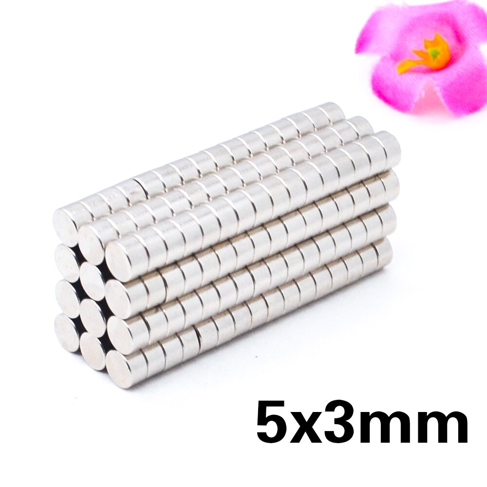 10/50Pcs Magnet Small Round Magnet Strong magnets Rare Earth Neodymium Magnet 5mm Diameter 0.5/1/1.5/2/3/4/5/6/8/10/15/20mmThick