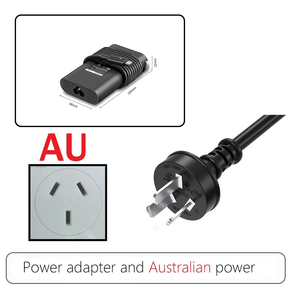 65w usb-c tyyppi -c 20v 3.25a verkkolaite kannettavan tietokoneen laturi dell xps 12 xps 13 9350 9250 9360 7370 ha65 nm 170 la65 nm 170: Punainen