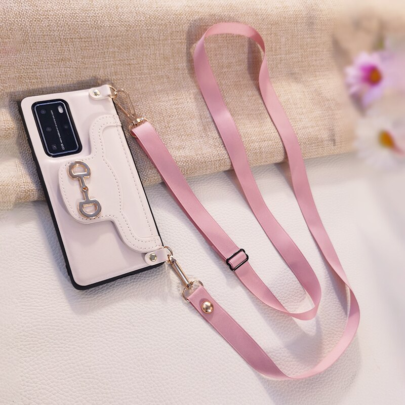 Shoulder Carry Bag Bag Universal Mobile Phone Lanyard Crossbody Pendant Diagonal Ladies Hanging Chain Satin Wide Band Detachable