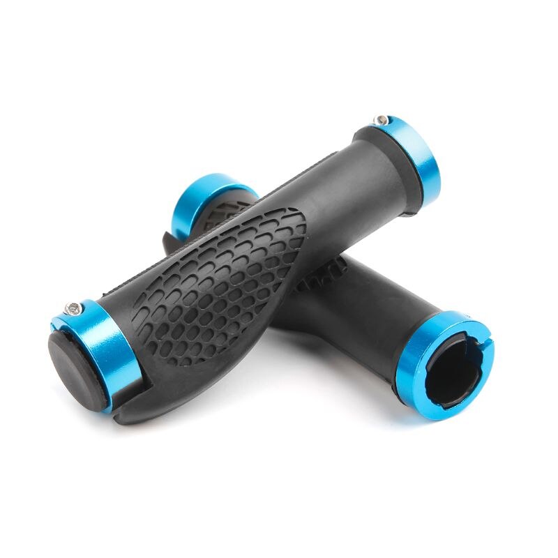 Guidão ergonômico de bicicleta, com trava de borracha, antiderrapante, para ciclismo de estrada