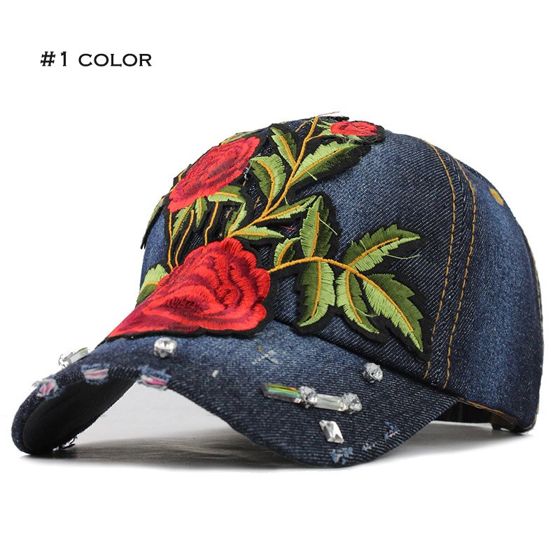 [flb] vil ikke lade dig ned baseball cap rose snapback cap hatte til kvinder cowboy bomuld sommer og efterår hatte kvinder hat: F242 1 farve