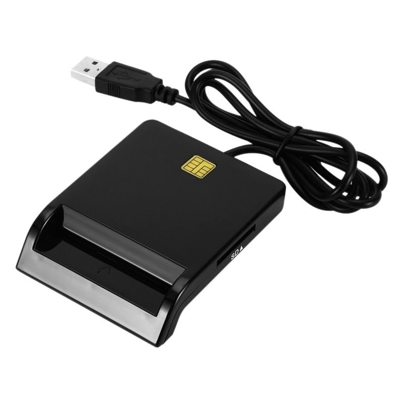 Smart Card Reader USB 2.0 for Windows Smart Card Reader ATM CAC ID Sim Cloner Connector Government: Default Title