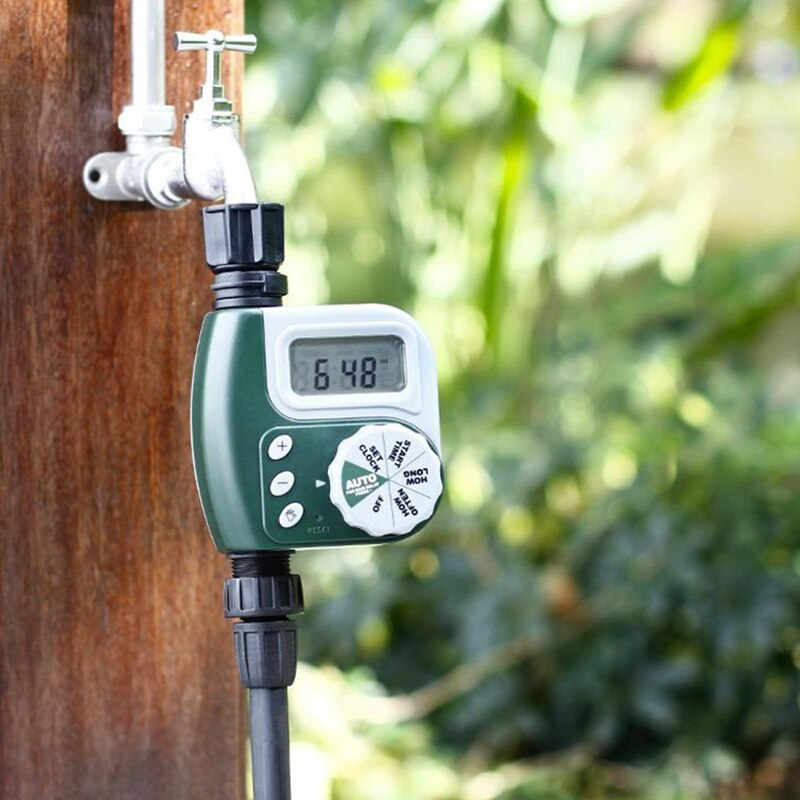 Digital Electronic Hose Sprinkler Water Timer Garden Irrigation Controller Large LCD Screen _WK