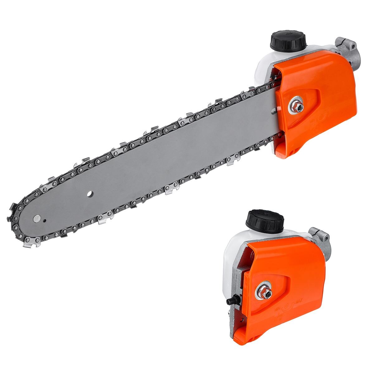 28mm 9 Spline Pole Kettingzaag Saw Boom Cutter Boom Kettingzaag Gearboxs Gear Hoofd Tool + Ketting + Gids Houtbewerking