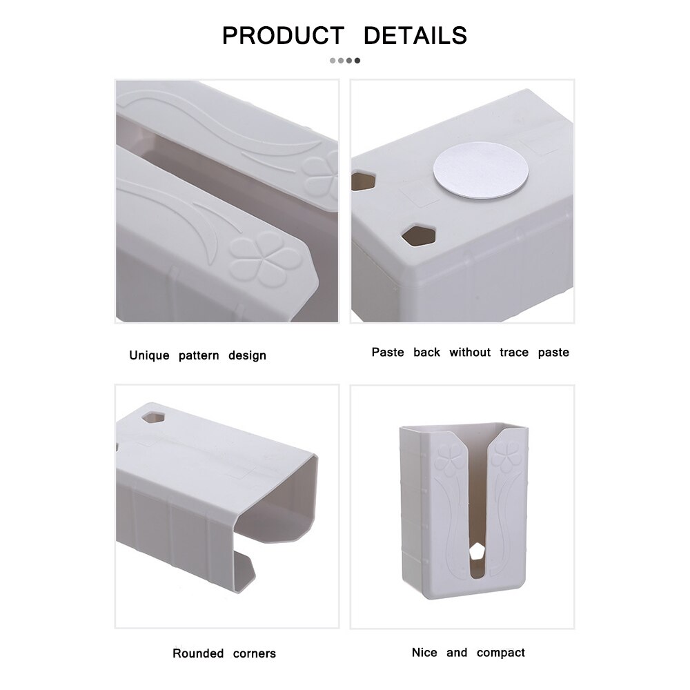 TIOODRE Removable Tissue Box Toilet Paper Storage Box Paper Towel Rack Wall-Mounted Tissue Box For Bathroom Hotel Lobby Elevator