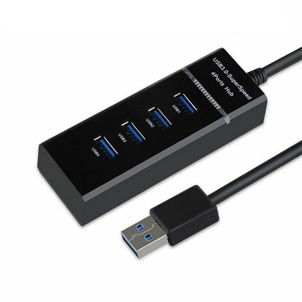 USB 3.0 Hub High Speed 4-Port Hub Independent Switch Hub Four-Bit Splitter Hub Usb 3.0 Multi-Interface Hub