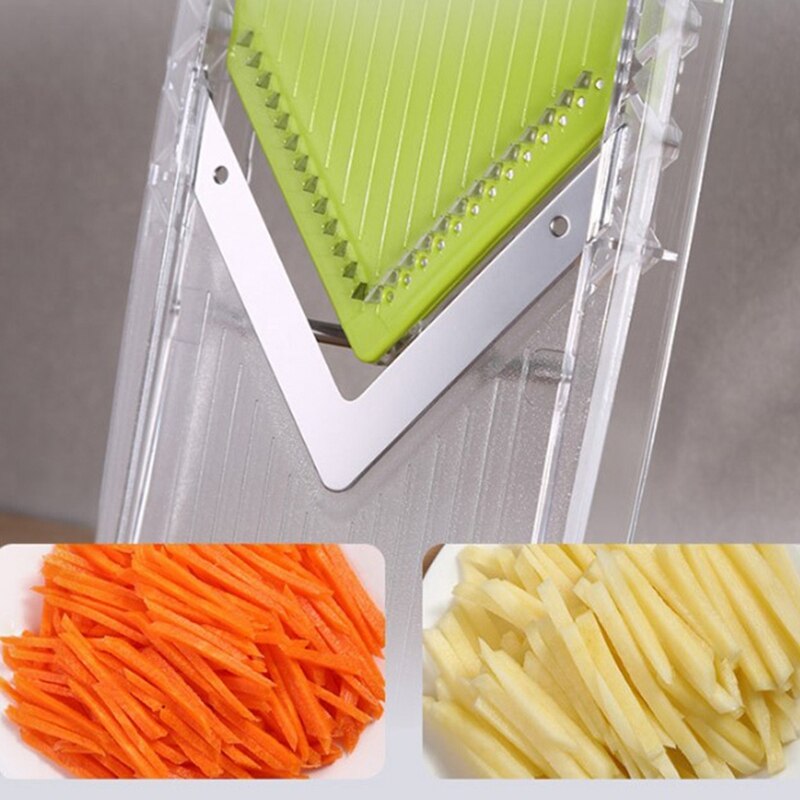 Rvs-Groente Rotary Cut Machine-Aardappel Chip Machine Met Shred Slicer-Keuken Slicer 5 In 1