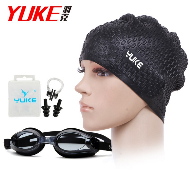 4 in 1 waterdichte anti-condens uv-bescherming surf zwembril zwembril en muts set volwassen zwembril zwemmutsen oordopjes