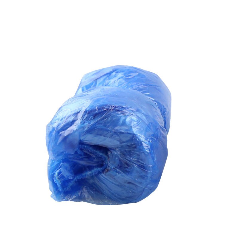 50Pair Disposable Boot And Shoe Cover Pe Thick Shoe Cover Household Waterproof Dustproof Indoor Rainproof Shoe Cover