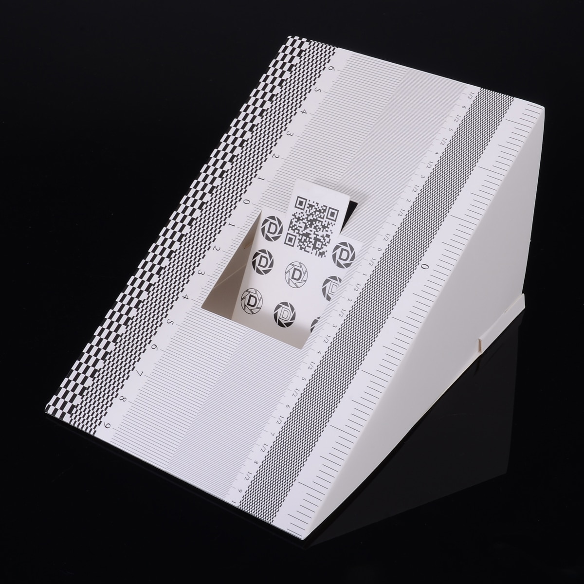 Mayitr 1pc Folding Card Lens Focus Testing Tool Calibration Alignment AF Micro Adjustment Ruler Chart
