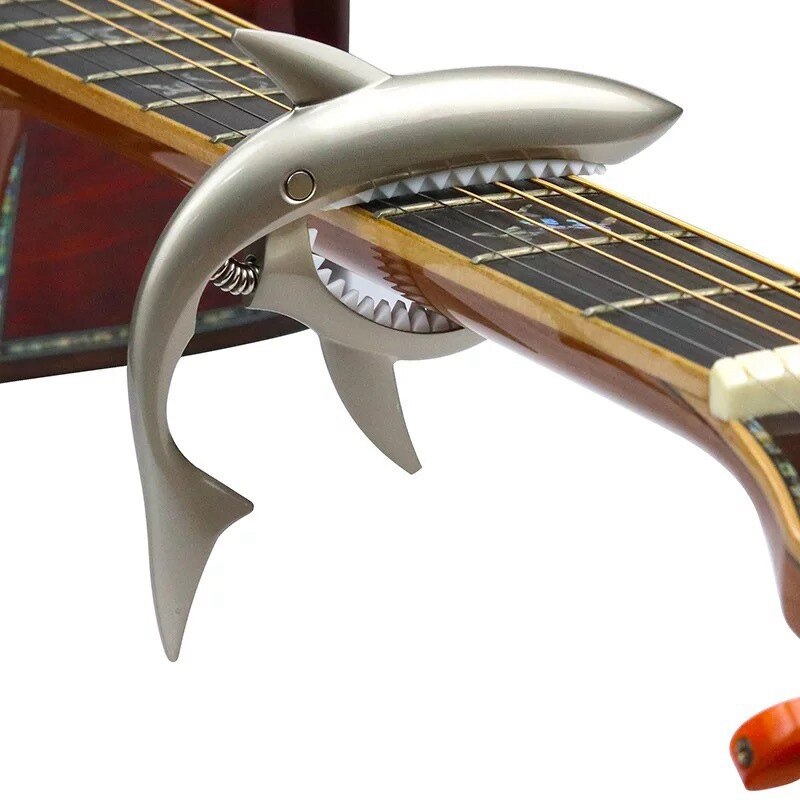 Metal shark gitaar capo, ukelele capo voor akoestische elektrische gitaar, bas capo, muziekinstrumenten accessoires: B