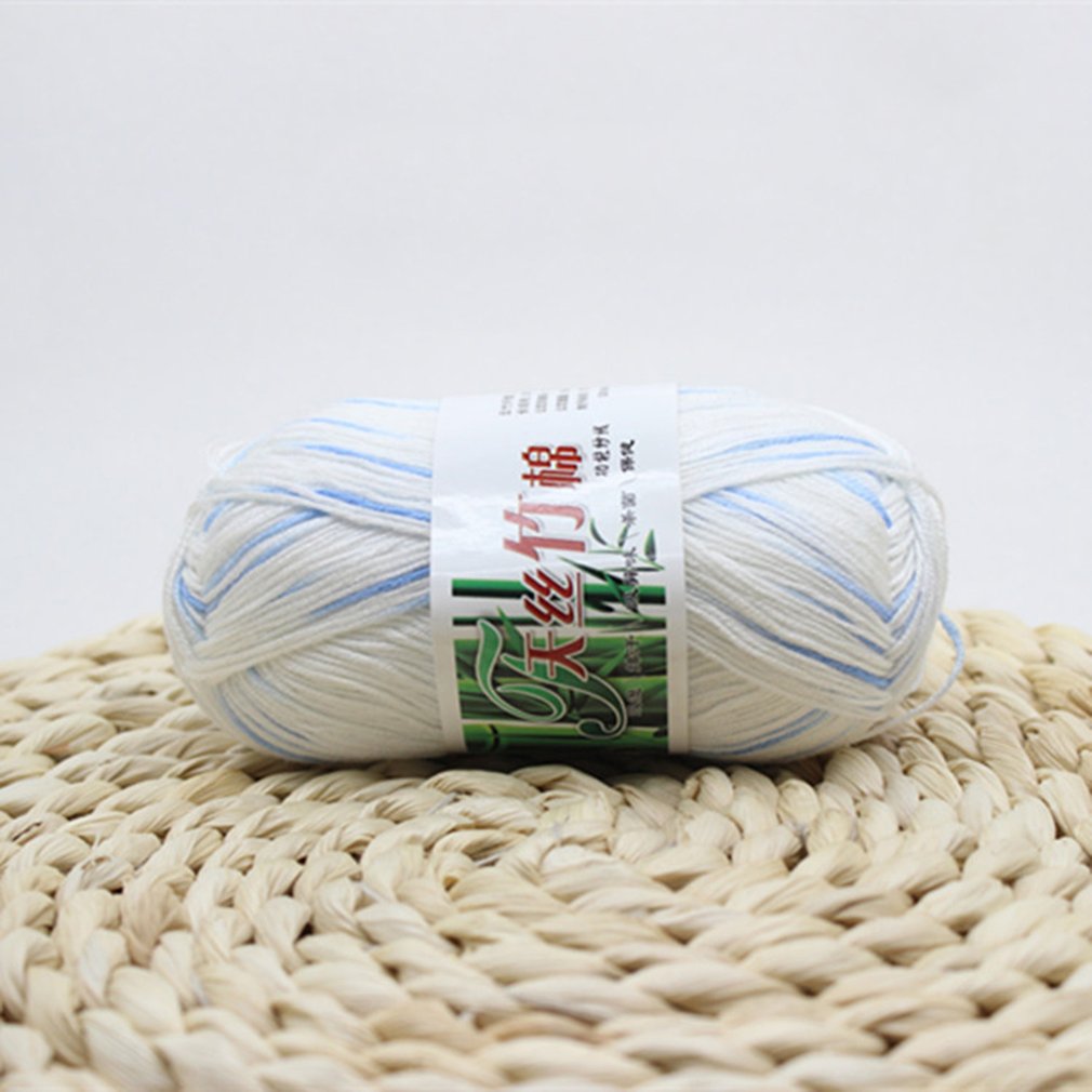 Doux Tencel fil Multi brin fil à tricoter à la main fil Crochet bébé fil laine tissé bambou coton soie ligne tricots