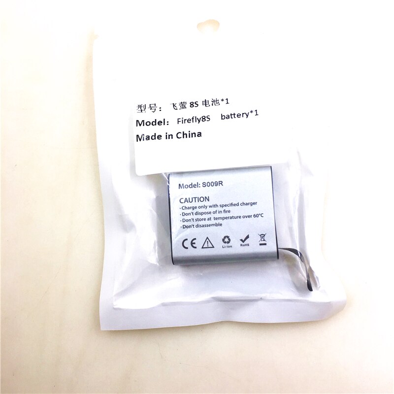 Hawkeye Firefly 8S 8SE 7SE 7S X XS Action Camera 3.85V 1200mAh Li-Po Replacement Battery With 2 in 1 Charger S009R