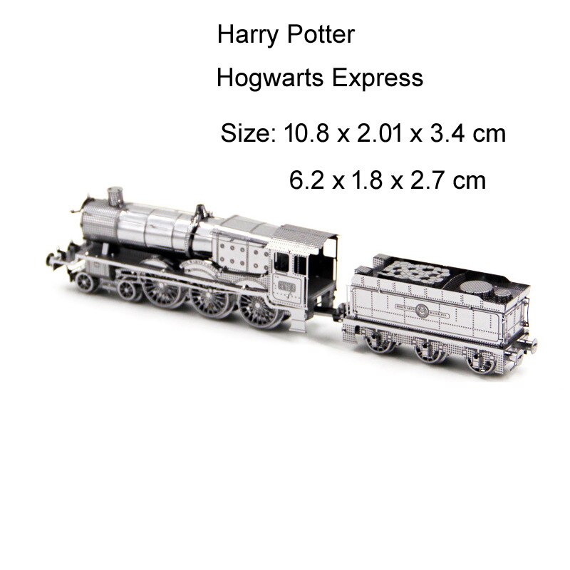 Flying dragon 3D Metal Puzzle cabin train Gold Snitch model KITS Assemble Jigsaw Puzzle Toys For Children: 101-Hogwarts Express