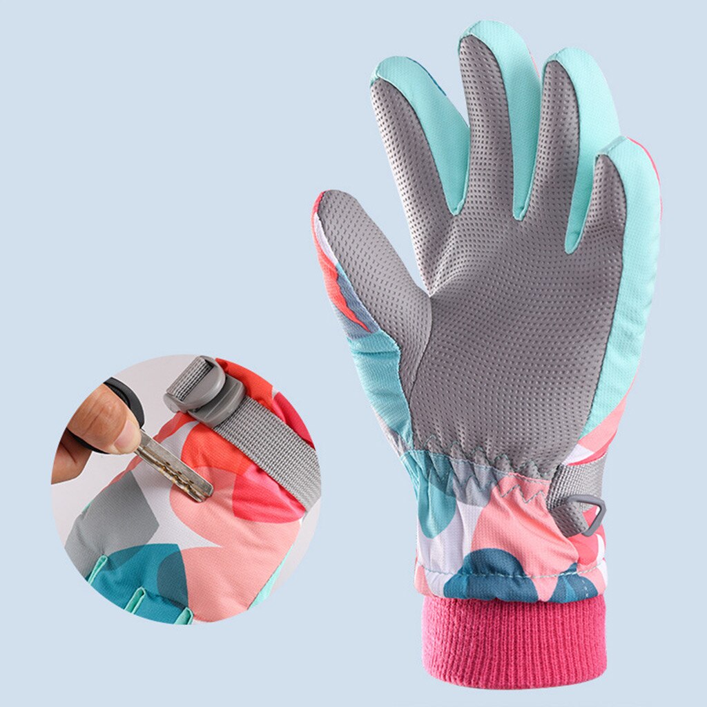 Professionele Kids Ski Handschoenen Winter Warme Snowboard Handschoenen Kinderen Motorrijden Waterdicht Sneeuw Handschoenen