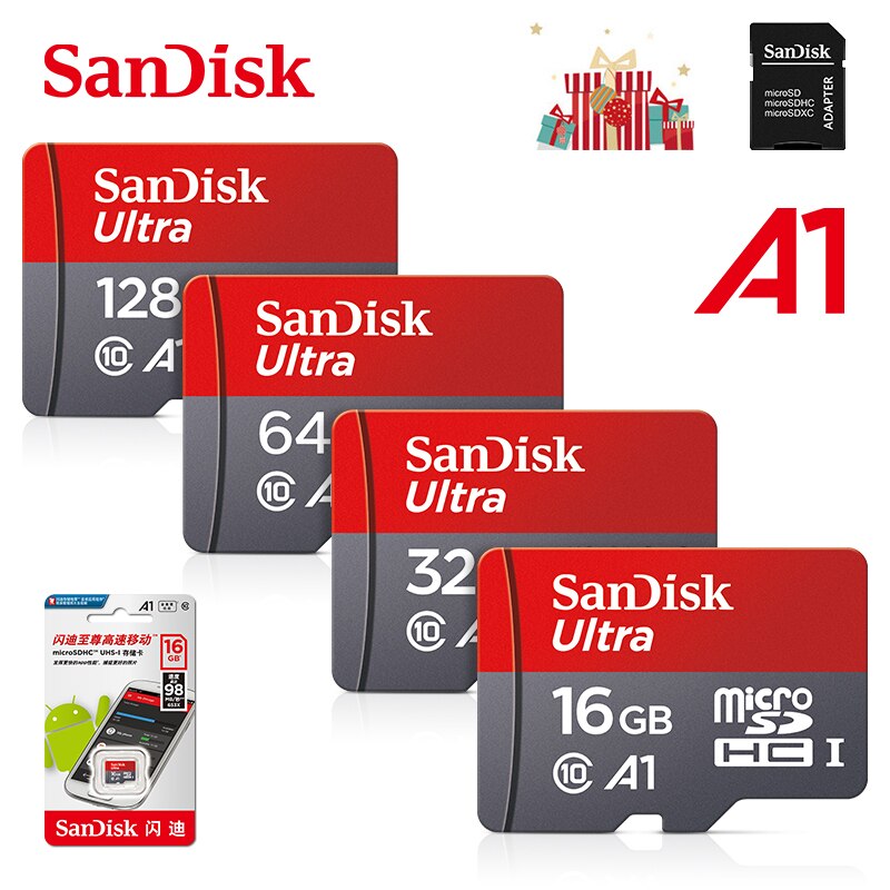 Sandisk Micro Sd 64Gb Cartao De Memoria 128Gb Klasse 10 Microsd 16Gb 32Gb Tf Flash Memory card 256Gb 512Gb Voor Samsung Tablet