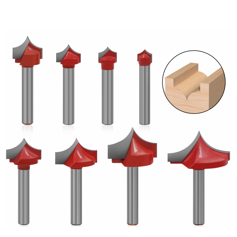 6mm Shank Router Bit CNC Tools Solid Carbide Round Nose Bits Round Point Cut Bit Shaker Cutter Tools For Wood Woodworking Tools